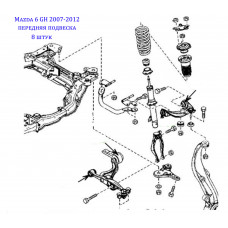 Купить комплект передних сайлентблоков MAZDA 6 GH